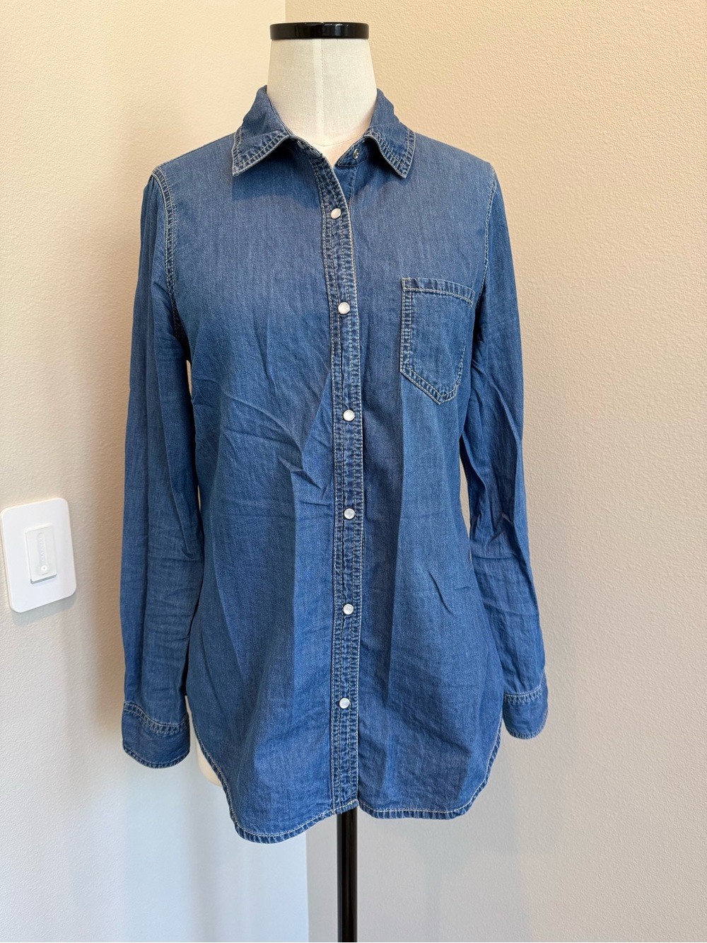 Charming Charlie Denim Button-Down Shirt